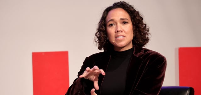 Nicole Büttner im Februar 2025 bei einer Podiumsdiskussion in Berlin