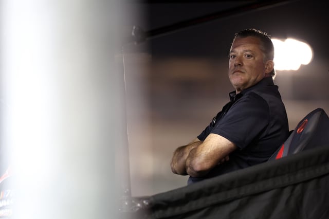 Retired NASCAR Cup Series driver, Tony Stewart, co-owner of Stewart-Hass Racing, NASCAR looks on during the NASCAR Xfinity Series Championship at Phoenix Raceway on November 04, 2023 in Avondale, Arizona.