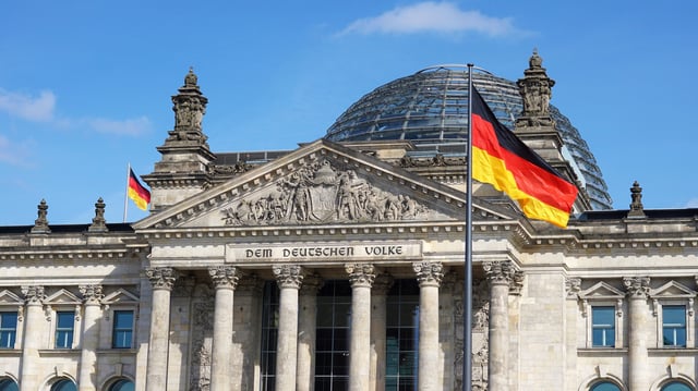 Le Bundestag allemand.