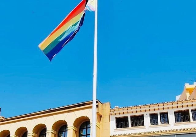 La bandera LGTB en el Ayuntamiento de Torremolinos