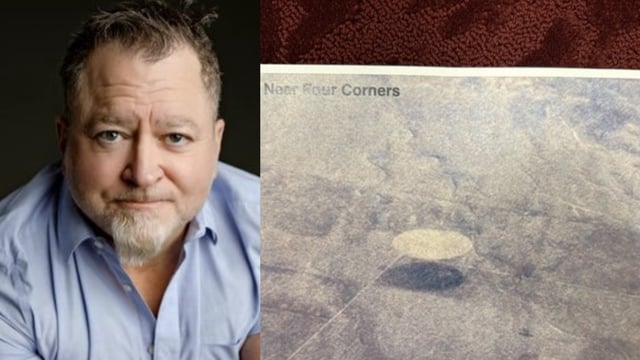 A photo of a supposed 1,000-foot UFO near Four Corners went viral, but critics debunked it as crop circles.