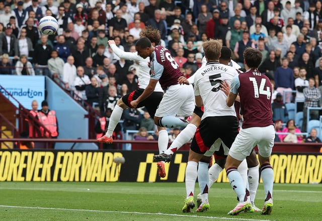 Soccer Football - Premier League - Aston Villa v Fulham - Villa Park, Birmingham, Britain - May 3, 2025 Aston Villa's Youri Tielemans scores their first goal Action Images via Reuters/Paul Childs