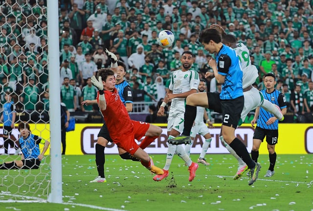 Soccer Football - Asian Champions League - Final - Al Ahli v Kawasaki Frontale - King Abdullah Sports City, Jeddah, Saudi Arabia - May 3, 2025 Al Ahli's Franck Kessie scores their second goal REUTERS/Stringer
