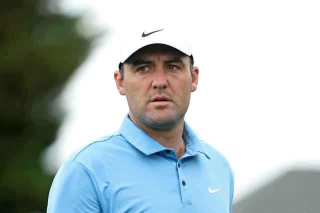 MCKINNEY, TEXAS - MAY 02: Scottie Scheffler of the United States walks off the eighth tee during the second round of THE CJ CUP Byron Nelson 2025 at TPC Craig Ranch on May 02, 2025 in McKinney, Texas.
