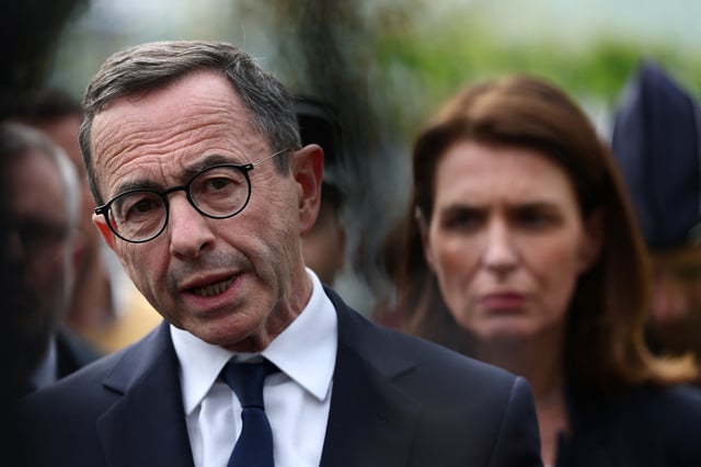 Le ministre français de l’Intérieur Bruno Retailleau, à Nantes, le 24 avril dernier..