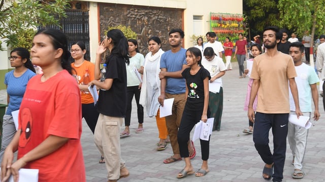NTA will conduct the NEET UG 2025 exam today, May 4 (Photo by Santosh Kumar/ Hindustan Times/For representation)