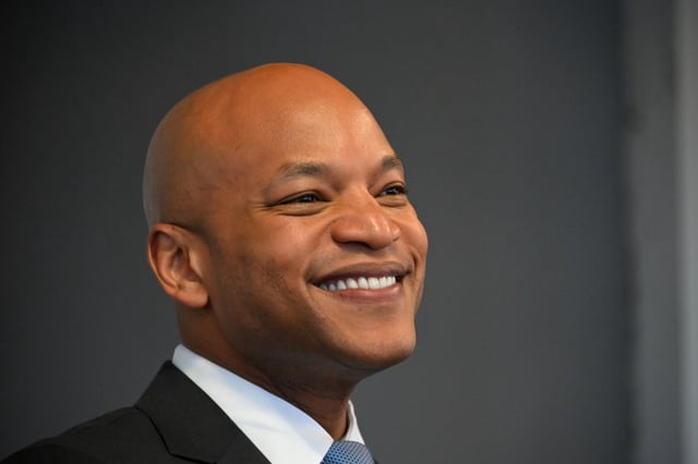 Baltimore Sun Editorial Board meets with Gov. Wes Moore. (Lloyd Fox/Staff)