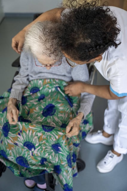 En 2024, dans une maison de retraite médicalisée de la banlieue de Lyon.