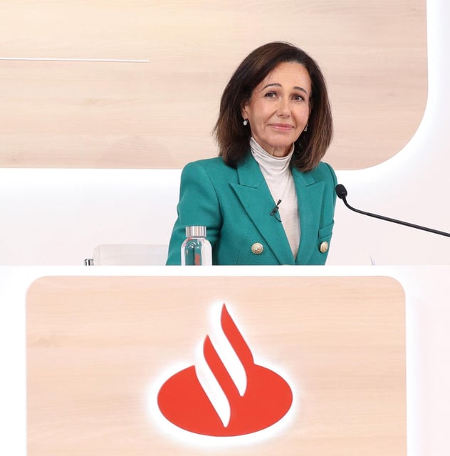 Archivo - La presidenta del Banco Santander, Ana Botín