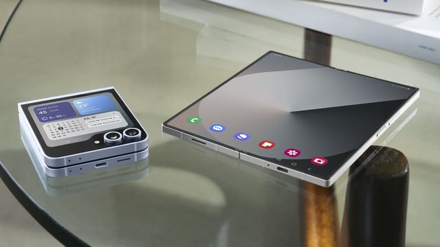 Samsung Galaxy Z Fold 6 and Flip 6 (pictured) were unveiled in July 2024