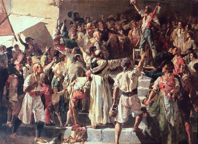 "El Palleter declarando la guerra a Napoleón’ de Sorolla
