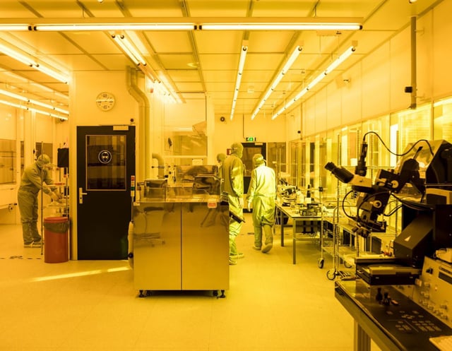 Ejemplo de una “sala limpia” como la que construirá la planta con fondos del Perte Chip