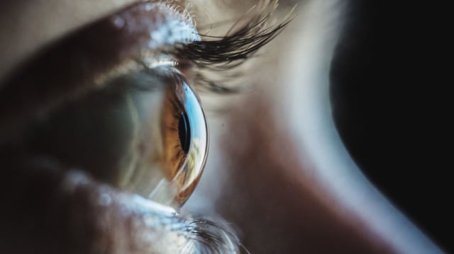 Close-up of human eye (Stock image).