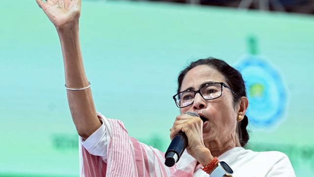West Bengal CM Mamata Bannerjee on Monday left for Murshidabad to take stock of the situation following the tensions in the area.
