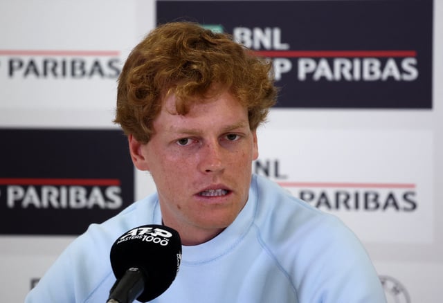 Tennis - Italian Open - Jannik Sinner Press Conference - Foro Italico, Rome, Italy - May 5, 2025 Italy's Jannik Sinner during the press conference REUTERS/Yves Herman