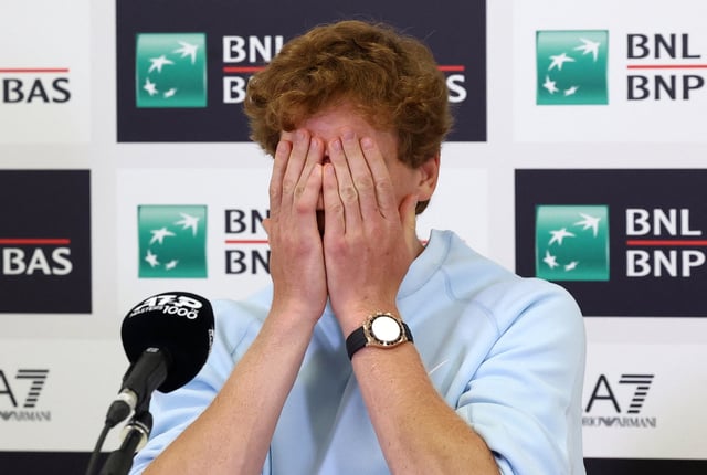 Tennis - Italian Open - Jannik Sinner Press Conference - Foro Italico, Rome, Italy - May 5, 2025 Italy's Jannik Sinner during the press conference