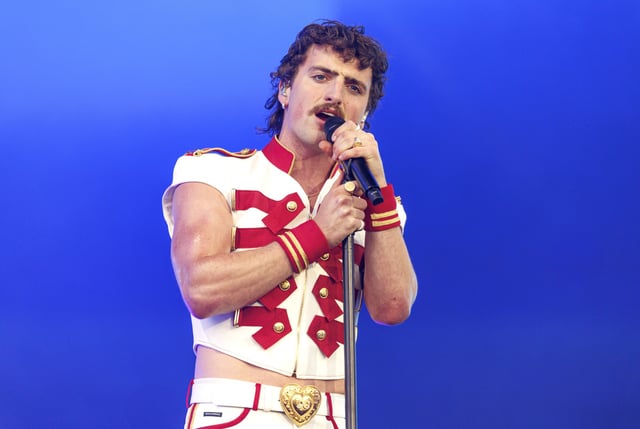 Benson Boone at the 2025 Coachella Valley Music And Arts Festival on April 18, 2025 in Indio, California. (Photo by Christopher Polk/Variety via Getty Images)