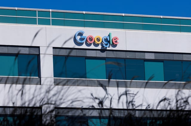 The logo of Google LLC is shown on a building in San Diego, California, U.S., October 9, 2024. REUTERS/Mike Blake/File photo