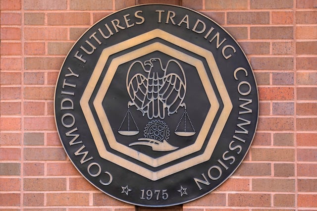Signage is seen outside of the US Commodity Futures Trading Commission (CFTC) in Washington, D.C., U.S., August 30, 2020. REUTERS/Andrew Kelly