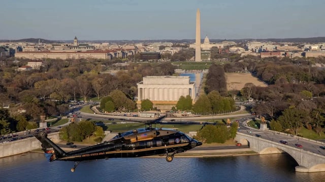U.S. Air Force Black Hawk helicopter Reagan Airport KDCA