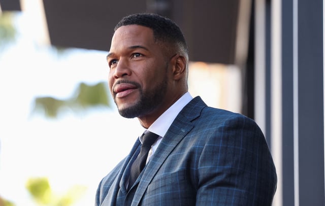 Television personality Michael Strahan attends his star unveiling ceremony on the Hollywood Walk of Fame in Los Angeles, California, U.S. January 23, 2023. REUTERS/Mario Anzuoni/File Photo