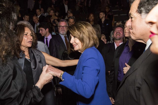 House Speaker Nancy Pelosi greets well wishers after the concert while attending the SFJAZZ Gala 2019 at the SFJAZZ Center in San Francisco. Bay Area arts organizations are reeling after the National Endowment for the Arts rescinded crucial funding as part of the Trump administration’s sweeping cultural overhaul.