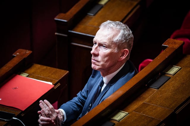 Le député Guillaume Garot à l’Assemblée nationale, le 30 avril 2025.
