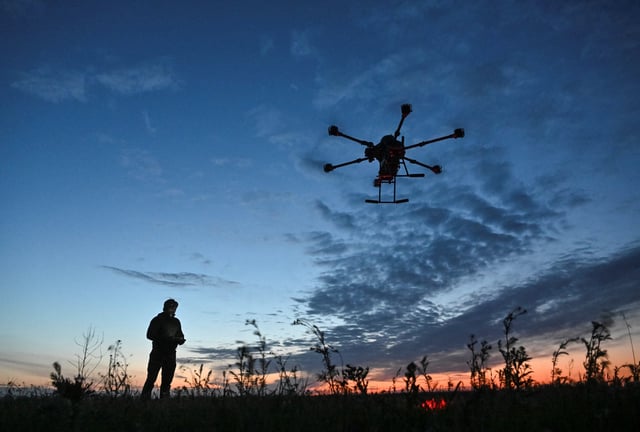 Un drone décolle d’Ukraine.