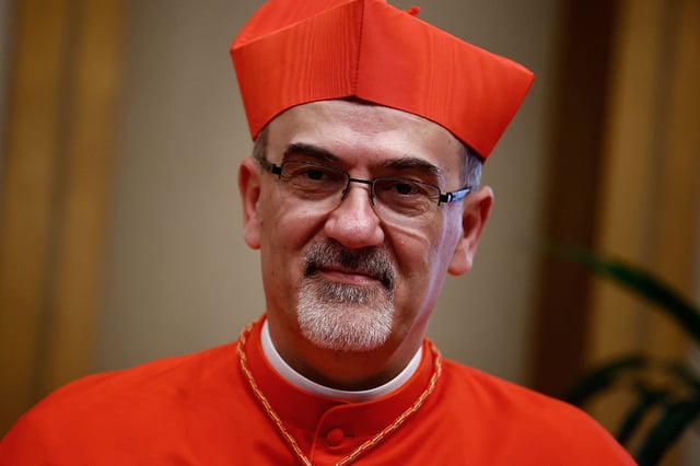 Cardinal Pierbattista Pizzaballa is seen after his elevation to cardinal at the Vatican in September 2023.