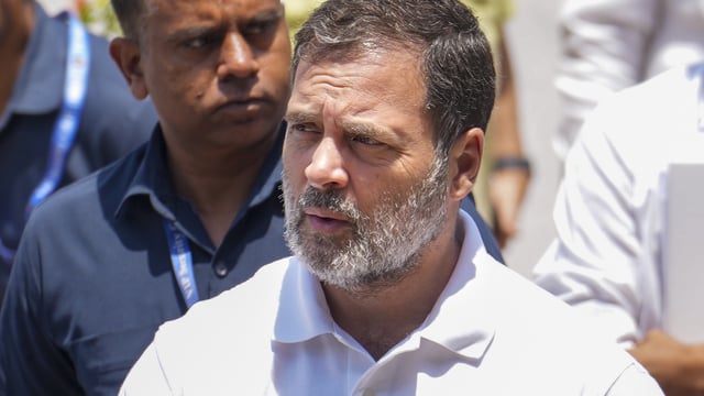 Congress leader Rahul Gandhi meets Navy officer's family killed in Pahalgam terror attack 