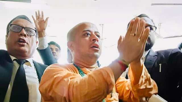 Hindu leader Chinmoy Krishna Das had been previously detained in relation to a murder case in Bangladesh