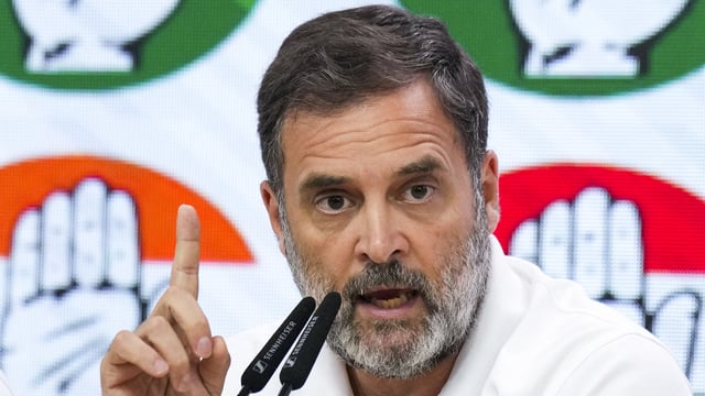 Rahul Gandhi on Tuesday met with the family of Navy officer Lt. Vinay Narwal,
