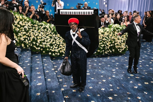 André 3000 at The 2025 Met Gala Celebrating "Superfine: Tailoring Black Style" held at The Metropolitan Museum of Art on May 05, 2025 in New York, New York. (Photo by Lexie Moreland/WWD via Getty Images)