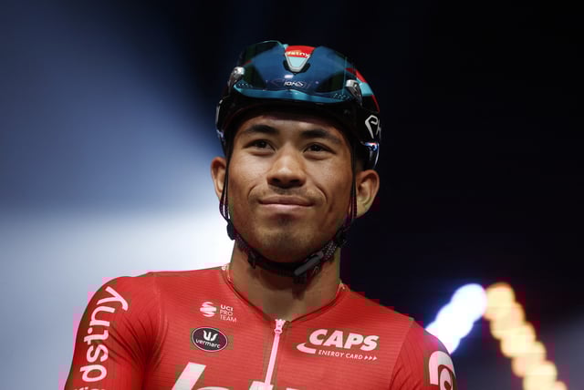 Cycling - Tour de France - Stage 12 - Roanne to Belleville-En-Beaujolais - France - July 13, 2023 Lotto–Dstny's Caleb Ewan ahead of satge 12 REUTERS/Benoit Tessier/ File Photo