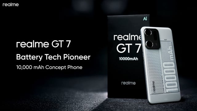 Realme GT concept phone prototype has a semi-transparent back cover
