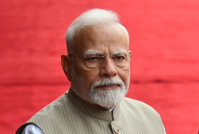 Le premier ministre indien Narendra Modi à New Delhi, Inde, le 3 mai 2025.