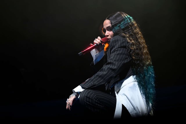 Kehlani performs live onstage at Le Zenith during The Crash World Tour on January 27, 2025, in Paris, France.