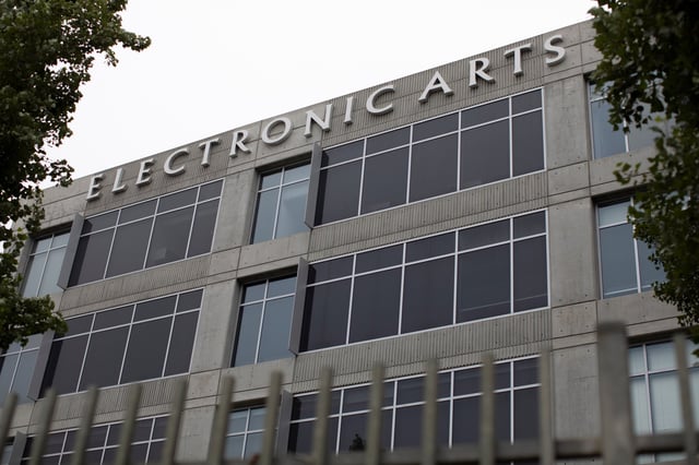 An Electronic Arts office building is shown in Los Angeles, California, U.S., July 27, 2020. REUTERS/Mike Blake/ File Photo