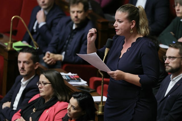 La présidente du groupe LFI Mathilde Panot.