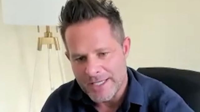 A 2023 image of Greg Martel taken from an online meeting where he gave investors assurances they would receive the money they were owed. The Ponzi scheme he was running collapsed soon after, and Martel's whereabouts remain unknown.
