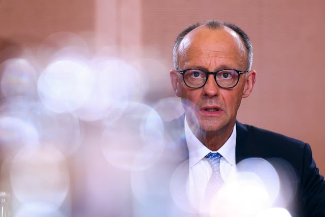 German Chancellor Friedrich Merz attends his first cabinet meeting, at the Chancellery in Berlin, Germany, May 6, 2025. REUTERS/Lisi Niesner
