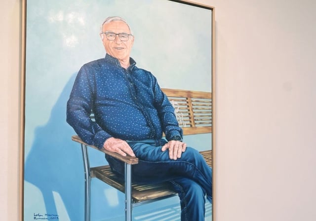 Imagen del cuadro oficial de Joan Ribó en el Ayuntamiento de Valencia