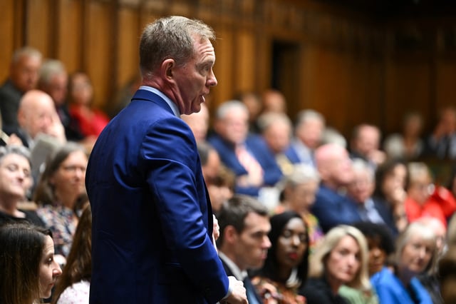 Chris Bryant speaks at the House of Commons in London, Britain, June 28, 2023. UK Parliament/Jessica Taylor/Handout via REUTERS