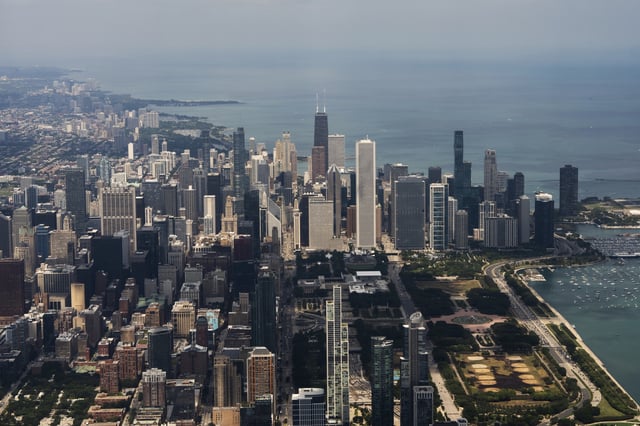 File photo: the skyline of Chicago.