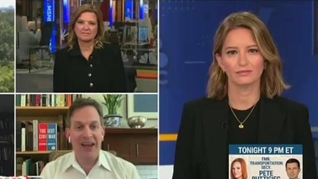 MSNBC guest Stephen Marche accused President Trump of inciting a possible military conflict between the longstanding partners.