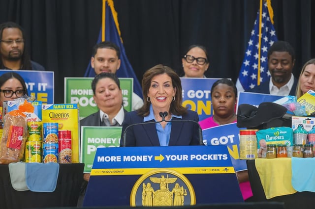 New York Gov. Kathy Hochul has been promoting her budget proposals as an "affordability agenda."