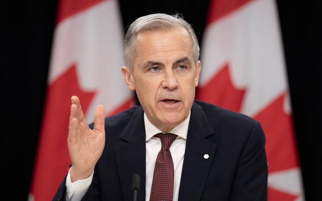 Prime Minister Mark Carney responds to a question during a news conference in Ottawa on Friday, May 2, 2025. THE CANADIAN PRESS/Adrian Wyld