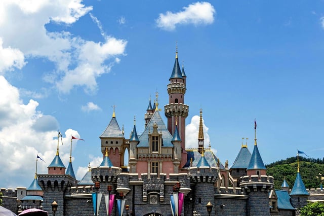 Le parc Disneyland à Hongkong, le 6 août 2017. 

