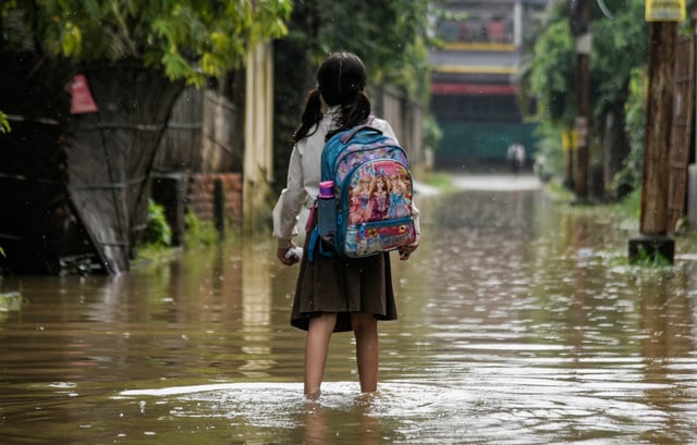 „Gerade die am meisten benachteiligten Kinder erleben die schlimmste Eskalation von Klimaextremen”, so einer der Forschenden. © D. Talukdar/iStock