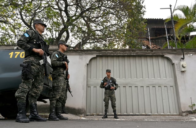 Honduras has stepped upu security around a school and other sites in the capital Tegucigalpa after a US warning of a 'potential mass shooting threat'
